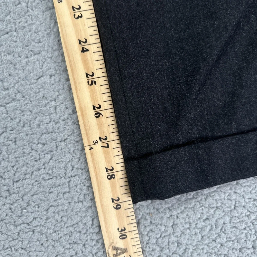 Enzo Mantovani Zignone Dress Pants Men‎ 34x29 Black Wool Cashmere Pleated Italy